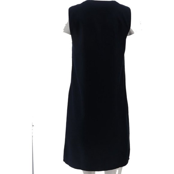 NWT LANDS' END LITTLE GIRL'S BUTTON FRONT A-LINE JUMPER CLASSIC NAVY 6 - Picture 5 of 11